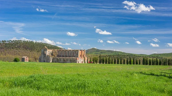 Abadia San Galgano Itália Cerca Maio 2021 Abbazia San Galgano — Fotografia de Stock