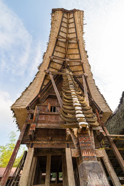 Arquitetura tradicional em Tana Toraja — Fotografia de Stock