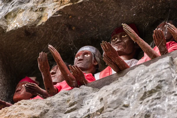 Traditionele begraafplaats in Tana Toraja — Stockfoto