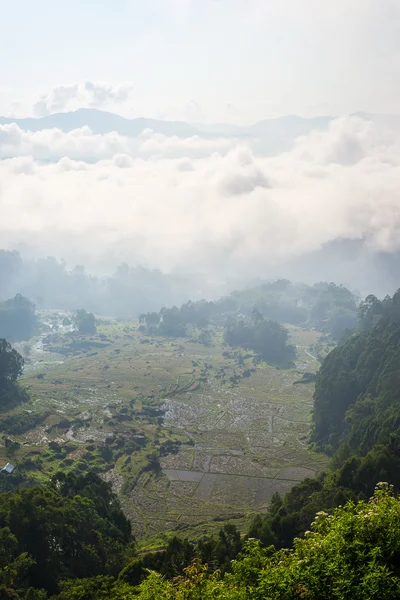 Tana Toraja landscape from above — Stock Photo, Image