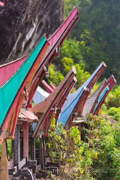 Traditionell begravningsplats i Tana Toraja — Stockfoto