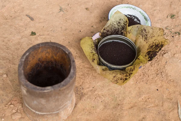 Ground black coffee — Stock Photo, Image