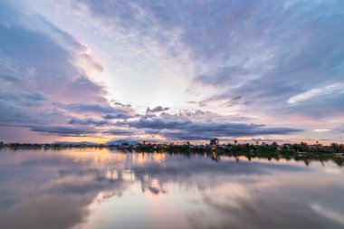 Kuching, Borneo günbatımı