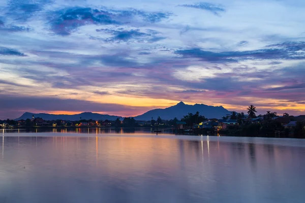 Sunset in Kuching, Borneo — Stock Photo, Image