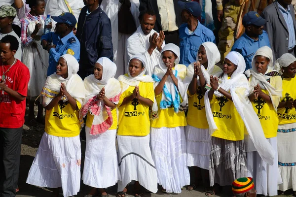 Timkat celebration in Ethiopia — Stock Photo, Image