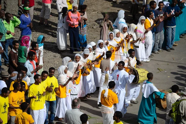 Timkat celebration in Ethiopia — Stock Photo, Image