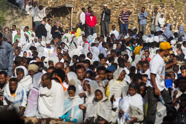 Celebração Timkat na Etiópia — Fotografia de Stock