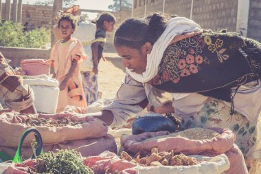 Etiyopya sokak pazarı