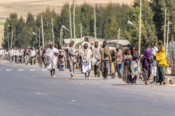 Viering van Timkat in Ethiopië — Stockfoto