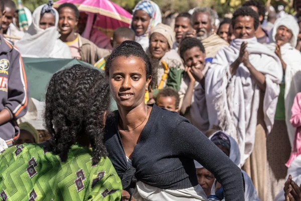 Timkat celebration in Ethiopia — Stock Photo, Image