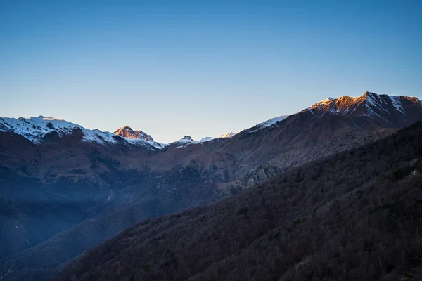 Italian alpine arc at sunset — Stock Photo, Image