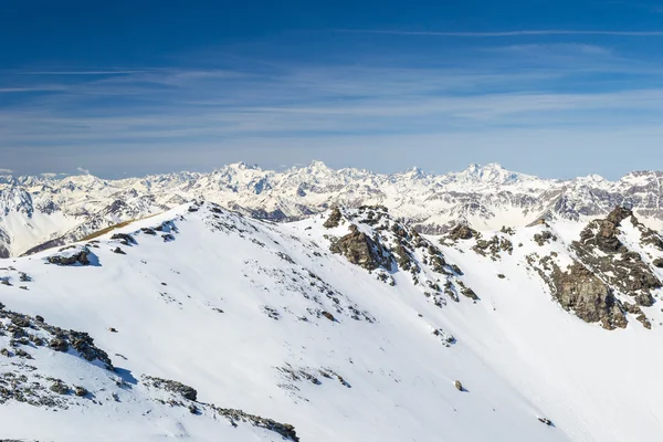 Masywu Ecrins na horyzoncie — Zdjęcie stockowe