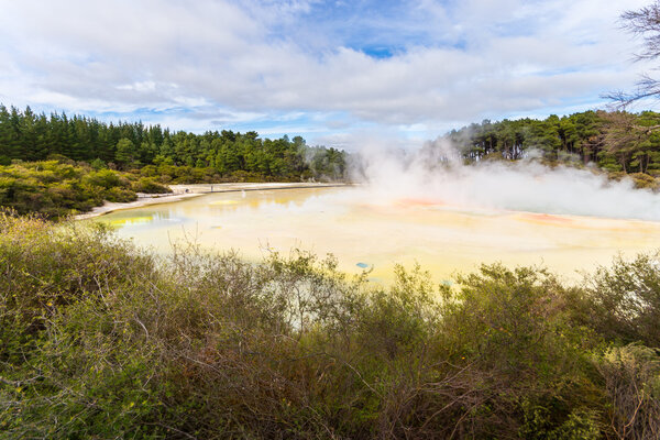 Colorful hot spring