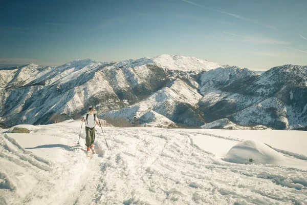 Alpine touring, retro look — Stock Photo, Image