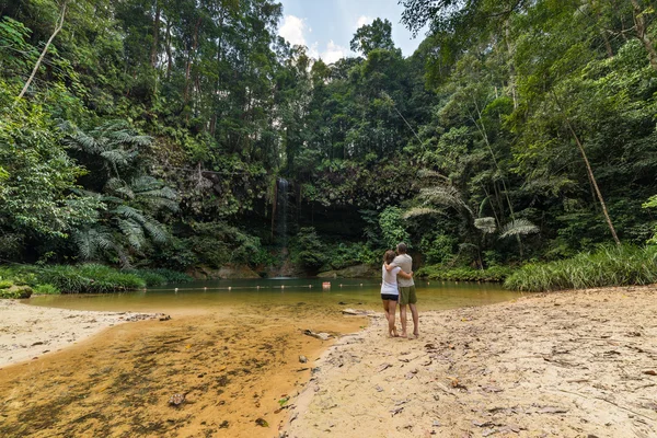 熱帯雨林の自然のプール — ストック写真