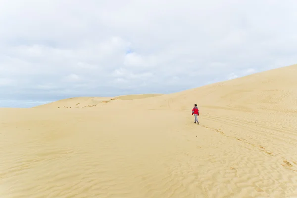 Walking on the sand dunes