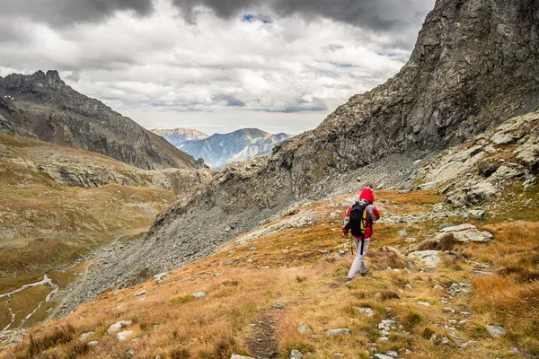 Hiking in the italian Alps — Stock Photo, Image