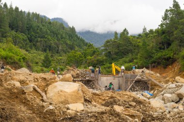 Asya, emniyet konsepti çalışan insanlar