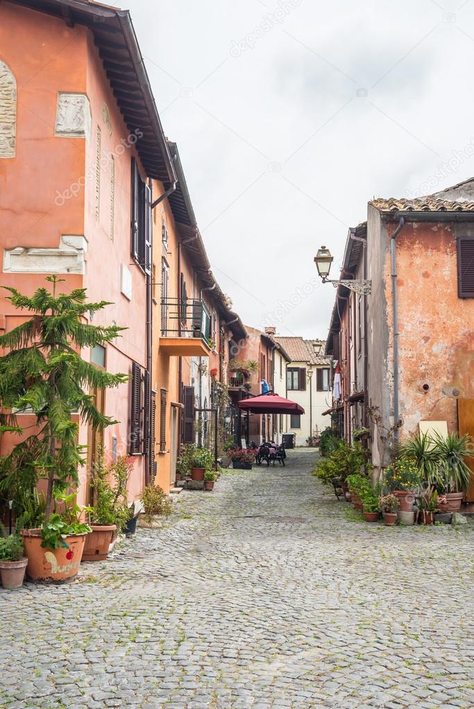 Details in the old town of Ostia, Rome, Italy.