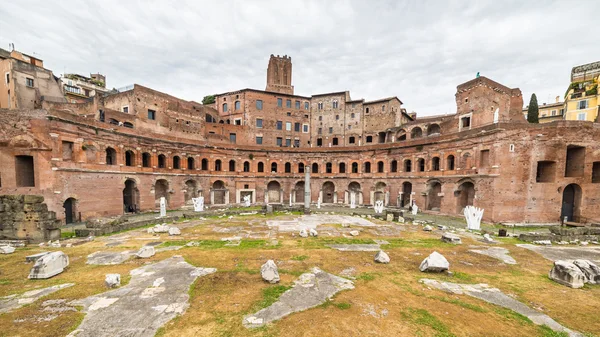 Panorama Traianus trhu v Římě, Itálie — Stock fotografie