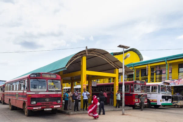 Dworzec autobusowy w Trincomalee, Sri Lanka — Zdjęcie stockowe