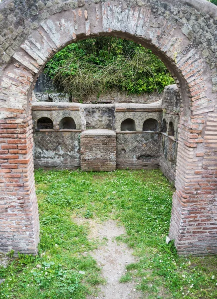 Details in de oude stad van Ostia, Rome, Italië — Stockfoto