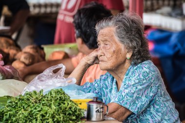 Kuching, Malezya Borneo üst düzey pazar satıcı