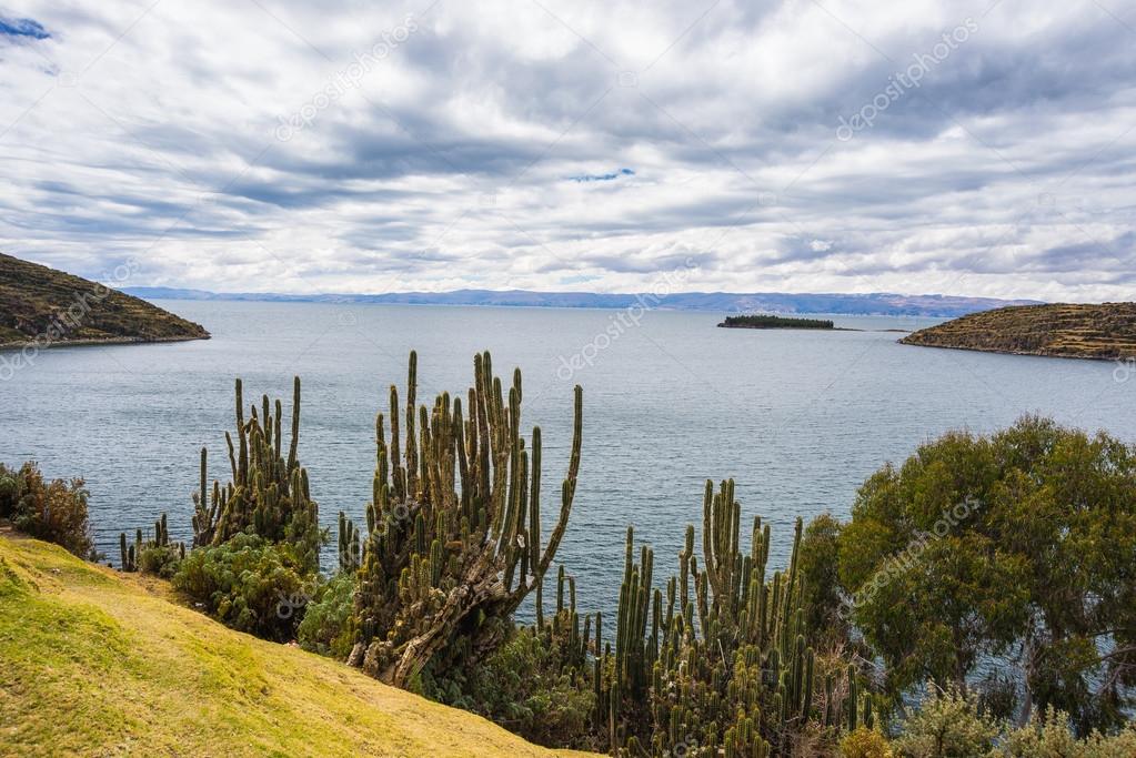 Panorama on Island of the Sun, Titicaca Lake, Bolivia