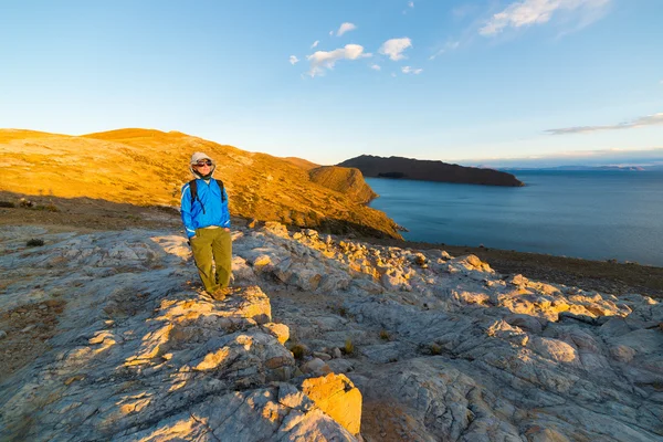 Aventuras na Ilha do Sol, Lago Titicaca, Bolívia — Fotografia de Stock