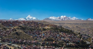 Cityscape El Alto, La Paz, Bolivya