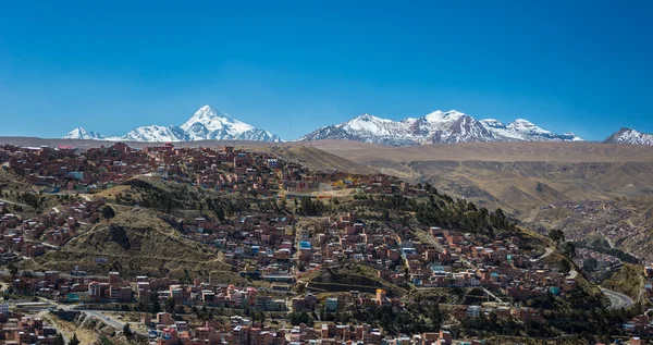城市景观 El alto，玻利维亚拉巴斯 — 图库照片