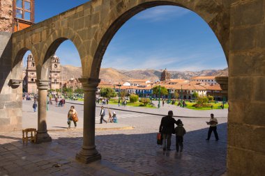 Cusco, Peru, sokaklarında sıradan yaşam