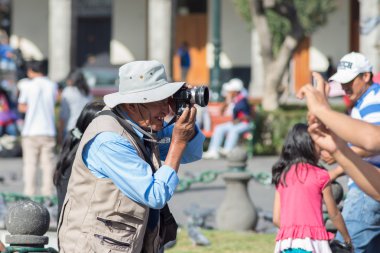 Profesyonel sokak fotoğrafçısı: Arequipa, Peru