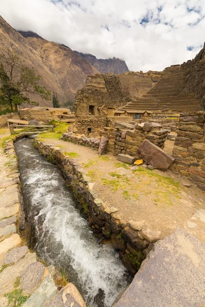 Detalles de Ollantaytambo, former Inca city, Peru — Foto de Stock