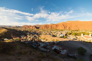 Tupiza kırmızı dağ silsilesi, Güney Bolivya on Sunset