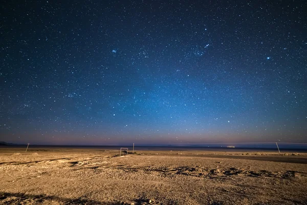 Yıldızlı gökyüzü üzerinde desertic and highland, Bolivya