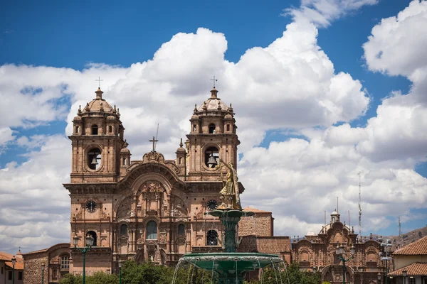 Katedra z bliska w Cusco, Peru — Zdjęcie stockowe