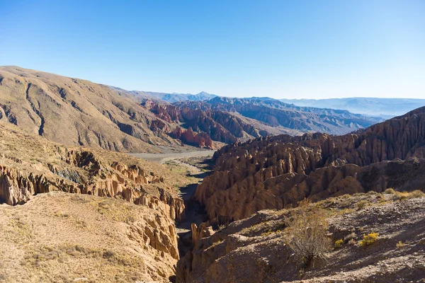 Cordillera erosionada alrededor de Tupiza, sur de Bolivia — Foto de Stock