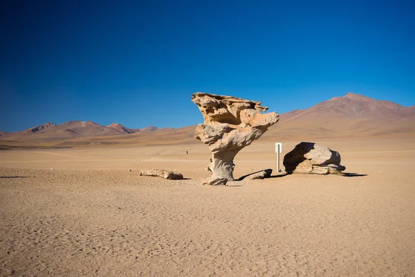 Desierto de arena en los Andes bolivianos — Foto de Stock