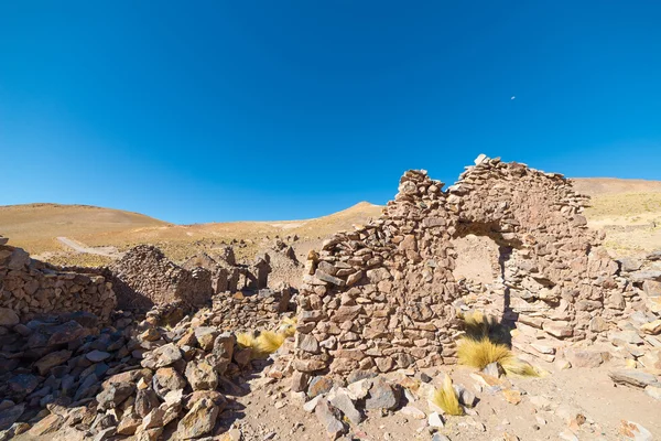 Hayalet koloni şehri and highlands, Güney Bolivya üzerinde — Stok fotoğraf