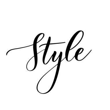 Biçim - dergiler ve dekorasyon için el yazısı.