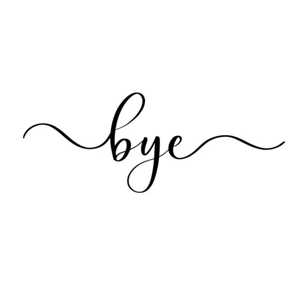 Slogan Bye Avec Des Lignes Lisses Citations Succès Vectoriel Pour — Image vectorielle