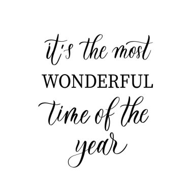 Yılın en güzel zamanıdır. Tatil yılbaşı el yazısı..