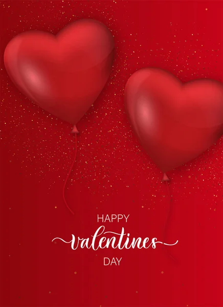 Valentýnský Prodej Pozadí Realistickými Srdce Tapety Letáky Pozvánky Plakáty Brožury — Stockový vektor