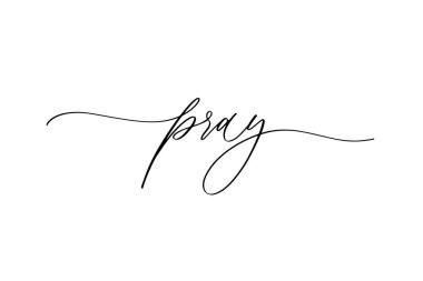 Dua et - el çizimi kaligrafi yazması.