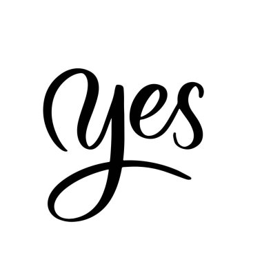 Evet - el yazısı ve yazması..