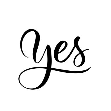 Evet - el yazısı ve yazması..