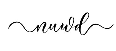 Nuwd - düz çizgileri olan vektör kaligrafik yazım