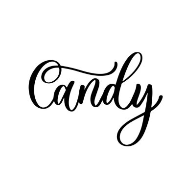 Şekerleme - harfli logo şablonu tasarımı. Vektör illüstrasyonu