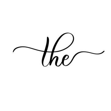 Kaligrafi tasarım elementleri, doğrusal çizim, klasik hipster tarzı..